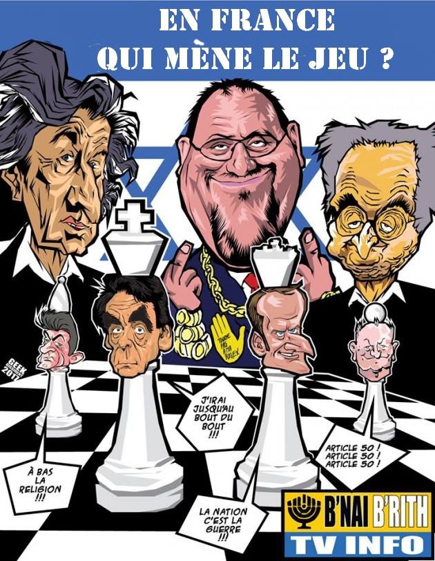 Caricature   jeux d'echec qui mène le jeu