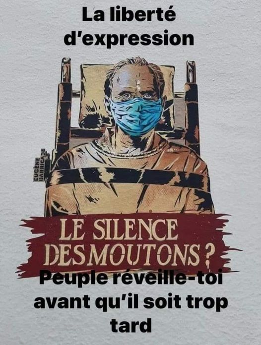 Caricature   la liberté d'expression   le silence des moutons   peuple réveille toi avant qu'il soit trop tard