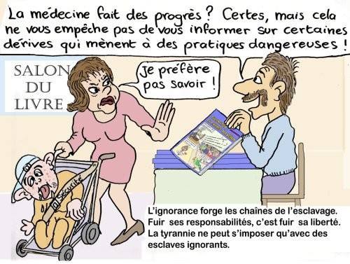 Caricature   la médecine fait des progrès certes mais cela ne vous empêche pas de vous informer sur certaines dérives qui mènent àdes pratiques dangereuses