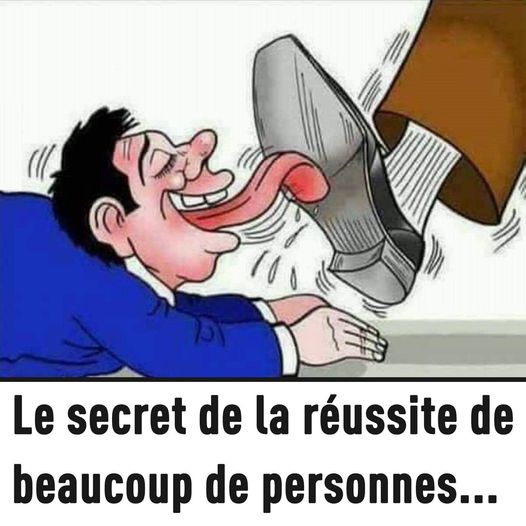 Caricature   le secret de la réussite de beaucoup de personne