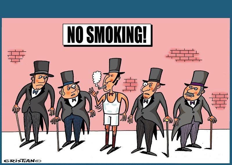 Caricature   no smoking