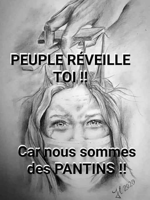 Caricature   peuple réveille toi car nous sommes de smantins