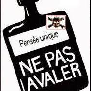 Caricature   poison   pensée unique ne pas avaler