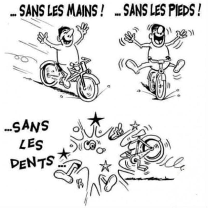 Caricature   sans les mains sans les pieds sans les dents