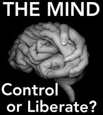 Caricature   the mind=esprit control or liberate=libéré