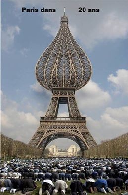 Caricature tour eiffel   dans 20 ans