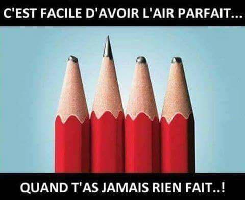 Crayon   c'est toujours l'air d'être parfait quand on a rien fait