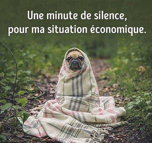 économie   caricature   Une minute de silence pour ma situation économique