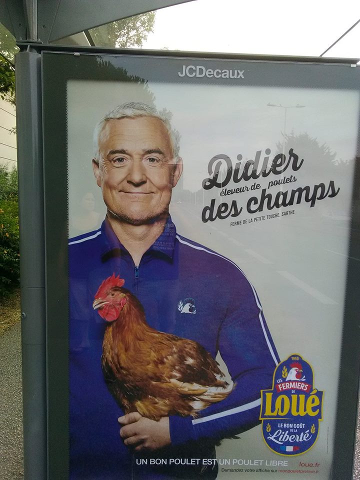 Foot   caricature   Didier des champs   poulet coq de la loué