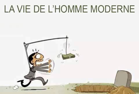 La Vie De L'Homme Moderne A Chercher Les Billets Vers La Mort