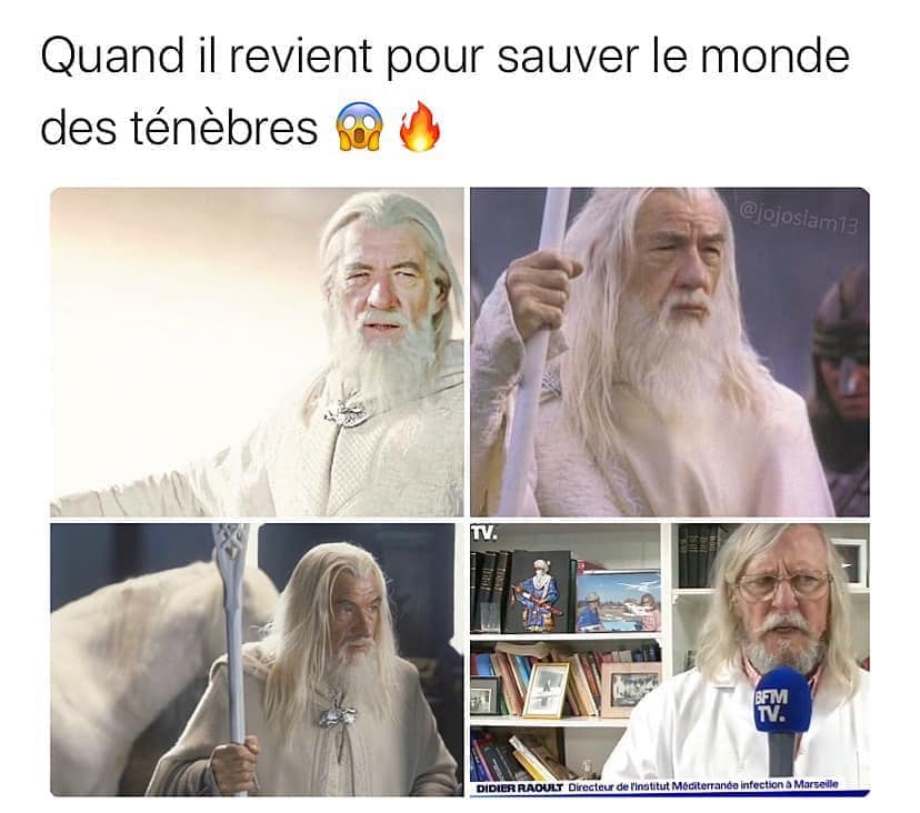 Médecin   caricature   Docteur Raoult   quand il revient pour sauver le monde des ténèbres