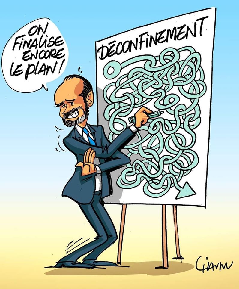 Politique   caricature   on finalise le déconfinement