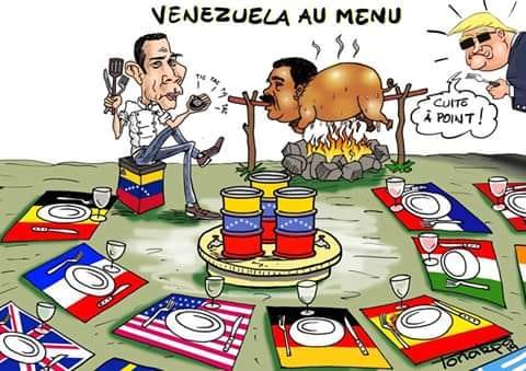 Politique   caricature   venezuela au menu