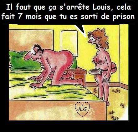 Prison   il faut que tu arretes louis ça fait 7 moi que tu es sorti de prison   femme ave un god ceinture