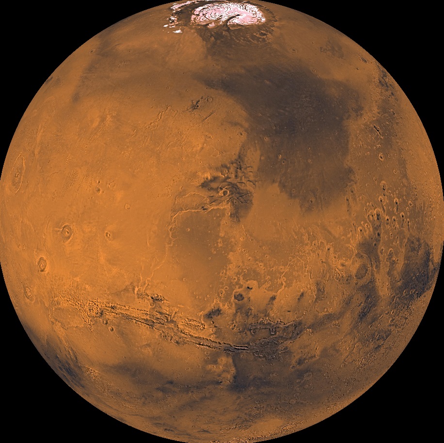 Photo planète terre = planète mars après l'explosion thermonucléaire 60 millions d'années après