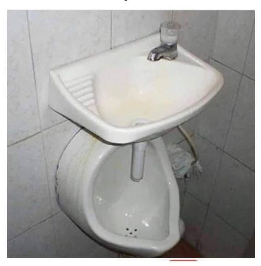 Blague   WC   pour ceux qui pisse dans le lavabo
