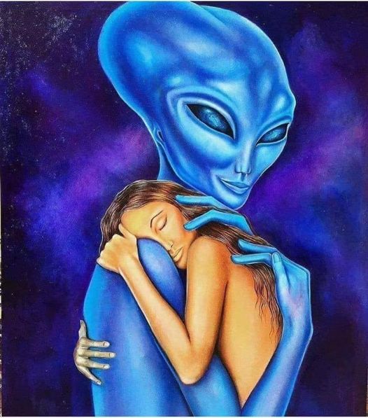 extraterrestre   homme bleu